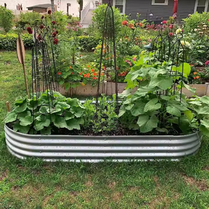 แปลงกระถางต้นไม้โลหะสำหรับปลูกในสวนยกกระถางต้นไม้กลางแจ้งที่เก็บของทำจากโลหะ - Product Image 3
