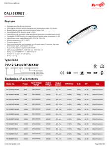 ไดรเวอร์ไฟ LED แบบหรี่แสงได้ DALI-2 แรงดันคงที่ 75W ป้องกันการกระพริบ 100-240V AC-DC 12V 24V IP67 สำหรับกล่องไฟ LED - Product Image 5