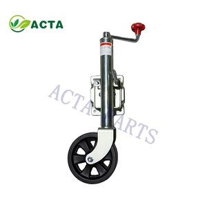 Nouveau Cric de Remorque ACTA en Acier 2000 LBS à <span class=keywords><strong>Double</strong></span> <span class=keywords><strong>Roue</strong></span> 1500 LBS avec Cric Stabilisateur Thermolaqué Robuste pour Semi-Remorque - Product Image 2