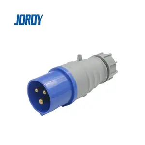 One generation waterproof and explosion-proof IP44 industrial electrical plug 32A 3-pin 220-250V 2P+E