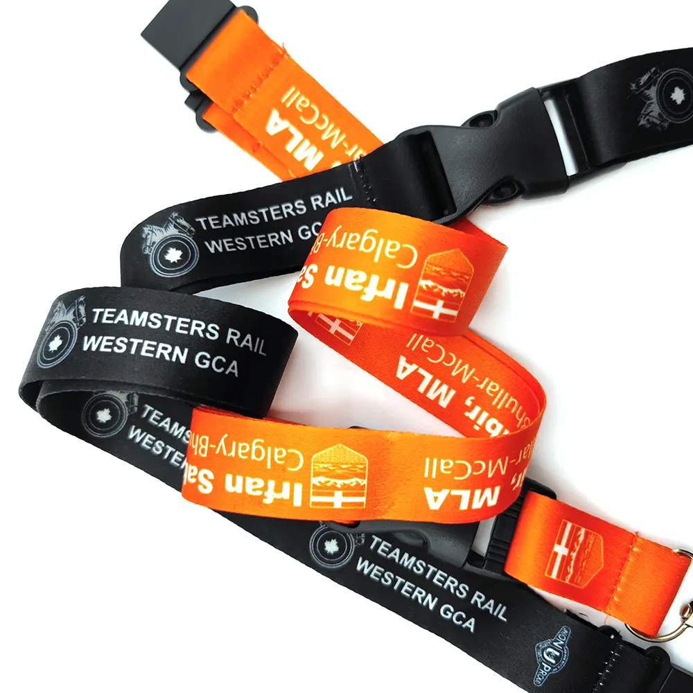 Aanpassen Lanyard Warmte Overdracht Printing Lanyard Mobiele Telefoon Werkkaart Hals Lanyard