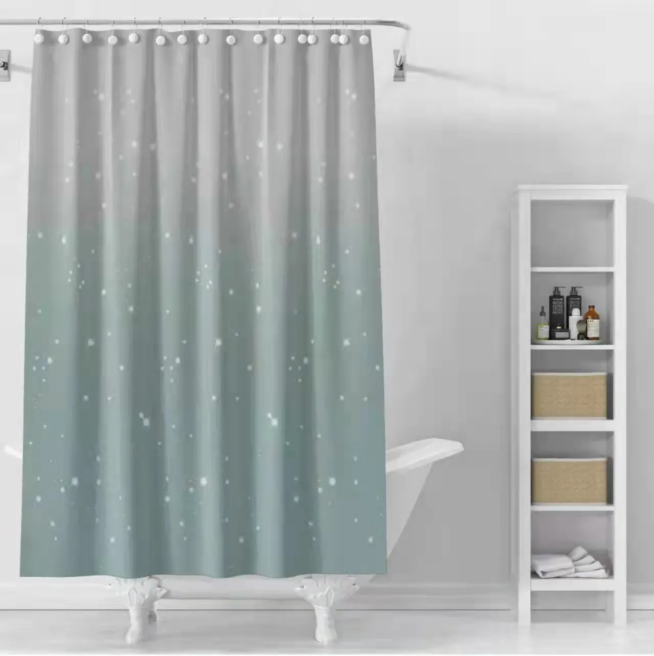 New Design Fantastic Star Unique Anti-Microbial Shower Curtain Partition Curtain