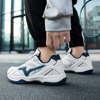Nouvelles chaussures de tennis personnalisées pour femmes avec logo, antidérapantes, en caoutchouc, baskets de badminton pour hommes, grande taille, haute qualité
