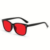 Novedad 2025, Lentes con Filtro de Luz Roja para Dormir Mejor, Gafas Anti Luz Azul para Hombre y Mujer con Lentes Tintados en Rojo Anaranjado