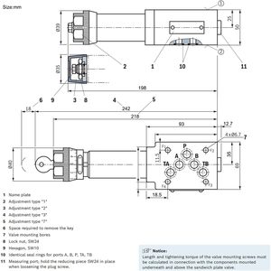 Válvula Reductora de Presión Hidráulica Rexroth ZDR10DP1 5X 150YM de Acción Directa, Tamaño de Puerto de 1/2 Pulgada - Product Image 2
