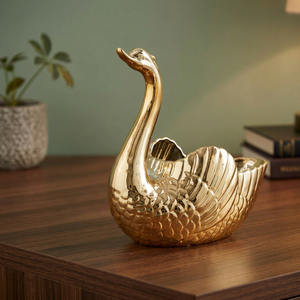 Bols de service Swan Ajoutez une touche de nature à votre salle à manger Bols de service floraux Vaisselle élégante pour chaque repas - Product Image 5