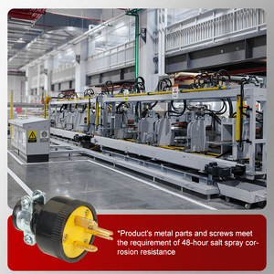 Enchufe de hoja recta NEMA, enchufe de alimentación de PVC de 5-20P, 20 Amp, 125V, certificación UL - Product Image 5