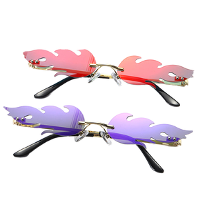 แว่นกันแดดทรงเรโทรสุดเท่ ทนรังสียูวี ดีไซน์ไร้กรอบทันสมัย สำหรับผู้ชายและผู้หญิง - Product Image 4