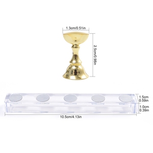 แท่นวางฝึกทำเล็บแม่เหล็กแบบพกพา ดีไซน์ใหม่จาก KADS ฐานอะคริลิคสำหรับโชว์และฝึกทำเล็บเจล - Product Image 2