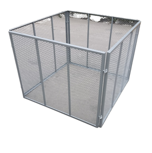 Contenedor de Compostaje de Acero Galvanizado de Alta Calidad para Exteriores, 100x100x80cm, Ideal para Uso Agrícola, Excelente para Suministros de Jardín y Recolección de Basura - Product Image 2