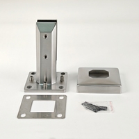 Pince réglable pour garde-corps en verre, en acier inoxydable, pour clôture de piscine en verre, système de garde-corps extérieur pour terrasse et balcon