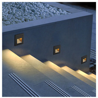 86 Boîtiers encastrés pour éclairage de sol extérieur, lampes LED carrées pour allées et marches, étanches, pour coins