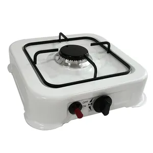 Cozinha mesa único queimador fogão a gás portátil mini piezo ignição automático fogão