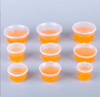 Conteneur alimentaire en plastique jetable de 2 oz avec compartiment à sauce intégré, boîte d'emballage à emporter pour restaurant