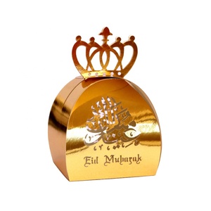 Hot Sale Gold Silver <strong>Eid</strong> Mubarak Black Hollow Candy <strong>Gift</strong> <strong>Box</strong> Ramadan Decorations Islamic Party Happy <strong>Eid</strong> Mubarak Snacks <strong>Box</strong> - Product Image 5