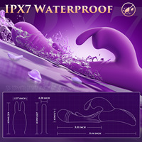 Silikon-Persönlicher Massager für Frauen - Leistungsstarker 10-Gang-Vibrator mit Pulsationsmodus, USB-Aufladbar, Wasserdicht