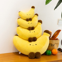 Jouets en peluche banane à jambes brunes, personnalisés et créatifs, apaisants, mignons, jaunes, en forme de fruit, décorations pour la maison, cadeaux, vente en gros
