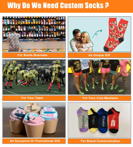 Logo personnalisé, couleur, taille, chaussettes de sport de haute qualité chaussettes en coton pour une utilisation décontractée et les activités de plein air - Product Image 6
