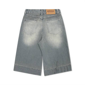Shorts en jean 2026 pour hommes avec les dernières applications personnalisées et designs déchirés, disponibles en styles cargo ou en ensembles courts - Product Image 2