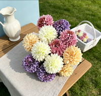 Fleurs artificielles en soie Camélia faites à la main Snail Garden, lot de 12, 4 couleurs, avec cordelette + carte de vœux, grand format pour mariage et Thanksgiving