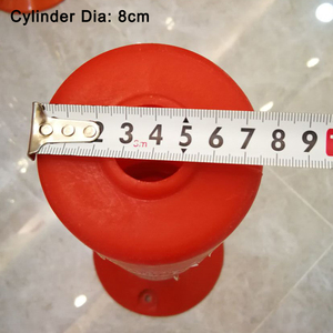 Seguridad vial en la carretera, 750mm/75cm, poste de advertencia naranja/rojo, poste delineador con cinta reflectante de alta calidad - Product Image 4