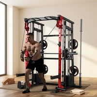 Zoshine Machine Smith multifonctionnelle en métal pour usage domestique et commercial, équipement de musculation, banc de musculation, appareil d'entraînement aux squats, unisexe
