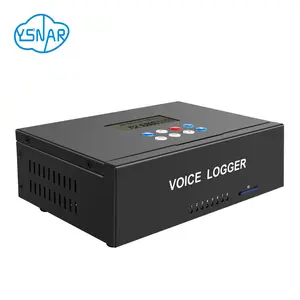 8-Line Standalone Cloud Network PSTN Telephone Voice / Call Recorder with Screen & SD Card, Customized Voice Logger with SDK/API