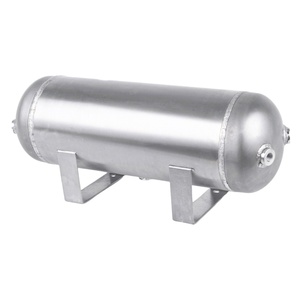 Serbatoio Universale in Alluminio Argento da 3 Galloni per Sospensioni Pneumatiche con Foro 1/4 NPT, Cilindro per Sistema di Sospensione a Gas - Product Image 5