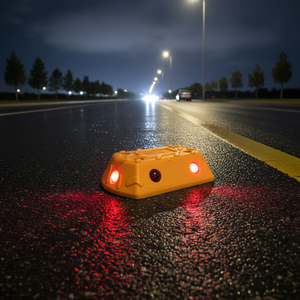 <b>White</b> Reflective Mini Road Stud Glass Cat's Eye Waterproof IP68 Aluminium & ABS Material Road <b>Marker</b> - Product Image 3