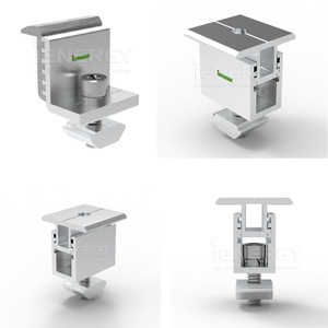 Support de montage solaire iENERGY en aluminium anodisé, pince réglable pour l'installation de panneaux photovoltaïques - Product Image 4