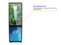 Meilleure vente Kiosque intelligent Affichage publicitaire vertical à cristaux liquides Signalisation numérique Totem Écran debout au sol avec boîte à lumière