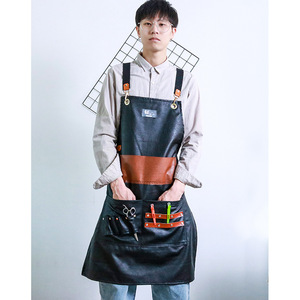 Delantal <span class=keywords><strong>de</strong></span> Barbero para Peluquería, Tintes, Maquillaje, Manicura, Salón <span class=keywords><strong>de</strong></span> Belleza, Delantal sin Mangas <span class=keywords><strong>de</strong></span> Algodón para <span class=keywords><strong>Hombres</strong></span> y Mujeres Niuweili - Product Image 2