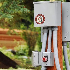 Advertencia de Peligro de Descarga Eléctrica, Recuerda que la Electricidad Puede Matar a los Niños, Adhesivo de PVC con Diseño de Kilovatio - Product Image 2