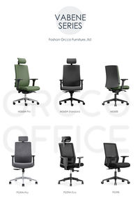 Diseño moderno Muebles comerciales Trabajo Computadora Cubierta trasera de plástico Cuero PU Ergonómico Ejecutivo Oficina en casa Silla de cuero - Product Image 6