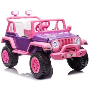 Ucuz çocuklar plaj arabası elektrikli binmek araba 4 tekerlekler motorlar carwith müzik pembe araba - Product Image 3