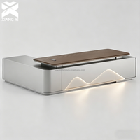 Table de bureau exécutive en forme de L moderne, bureau modulaire, mobilier de bureau commercial de luxe pour les espaces de coworking
