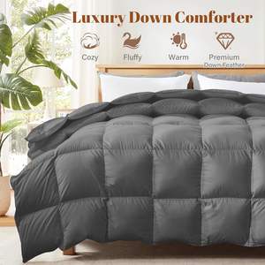 All Season Queen <strong>Duvet</strong> Insert Super King Duck Goose Feather Comforter <strong>Camping</strong> Hotel Bed <strong>Duvet</strong> 100 Down Quilt - Product Image 4