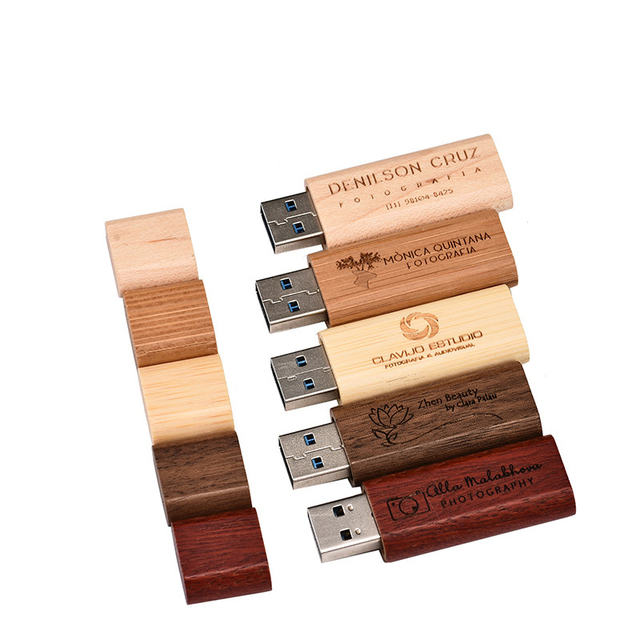 JASTER Custom Wooden Pendrive 4gb 8gb 16gb 32gb 64gb Usb 2.0 2.0 Memory Stick 128gb External Storage Flash Drive