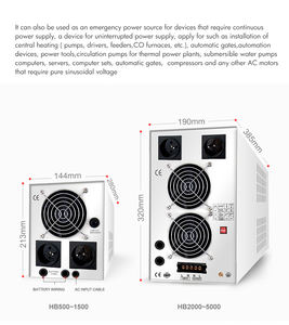 Omvormer 500 W 12 Volt Hommage-Ups Omvormer Pure Sinus - Product Image 6