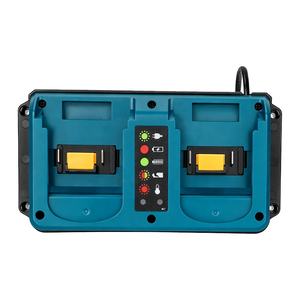 Pengisi Daya Cepat Mini Portabel 2-Port untuk Pengisi Daya Baterai Mak Itas 18V Kompatibel dengan BL1830 BL1850 BL1860 untuk Pengisian Daya yang Efisien - Product Image 1