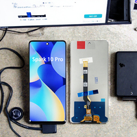 Layar LCD TFT >5 inci untuk Tecno Spark 10 Pro/Spark 20 Pro 5G/Pova 5/Pova 5 Pro 5G/Pova 6 Neo/Pova 7, Garansi 1 Tahun, Warna Hitam