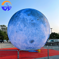 Boule de lune géante gonflable Chenghuang Oxford avec lumières LED pour événements, fêtes, spectacles, décoration de scène, jouet gonflable en forme de lune de dessin animé