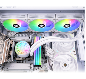 ใหม่ล่าสุด Aqua Elite 360สีขาว Argb 360มม. Aio CPU ของเหลวคูลเลอร์สำหรับ Intel และ AMD - Product Image 6