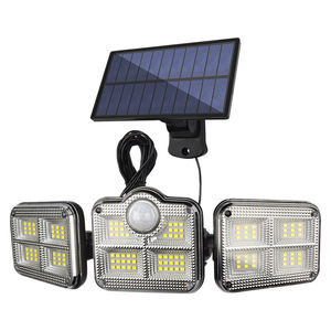Lámpara Solar de Pared Xinster de 3 Cabezas, Impermeable, con Sensor de Movimiento, para Jardín y Seguridad - Product Image 1