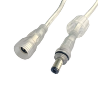 Câble d'alimentation transparent personnalisable avec connecteur DC 12V/24V basse tension AWG 16/18/20 5.5x2.1mm PVC, support OEM, réductions pour achats en gros