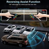 Carlover AI IPS Dashcam 11.26 Inch 4K+1080P CarPlay Android Auto Dual Lens Mirror Reverse View Universal Car DVR Dari Pabrik