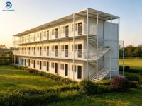 Usine de conteneurs Skyacross, maisons préfabriquées en conteneurs modulaires, mini-maisons, vie en plein air, maison en conteneurs détachable à 3 étages