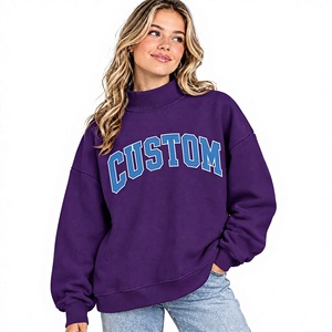 Nueva Sudadera de Forro Polar con Cuello Alto, Estilo Moderno y Suave para Mujer, Otoño/Invierno, Talla Grande, Largo Regular - Product Image 1