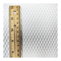 Tissu en maille filet rigide 300D 100 % polyester tricoté warp, léger et antistatique, pour sacs à linge et doublures de vêtements