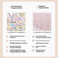 500g de perles de lessive écologiques jetables, booster de parfum pour le linge, adoucissant pour tissus, parfum amélioré